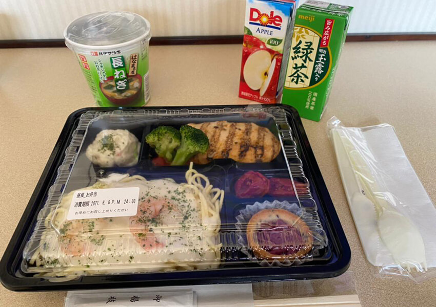 隔離施設で出される弁当3