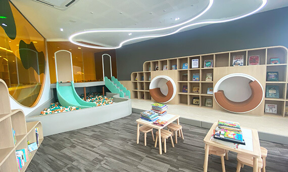 インビクタスインターナショナルスクール幼児向け図書室