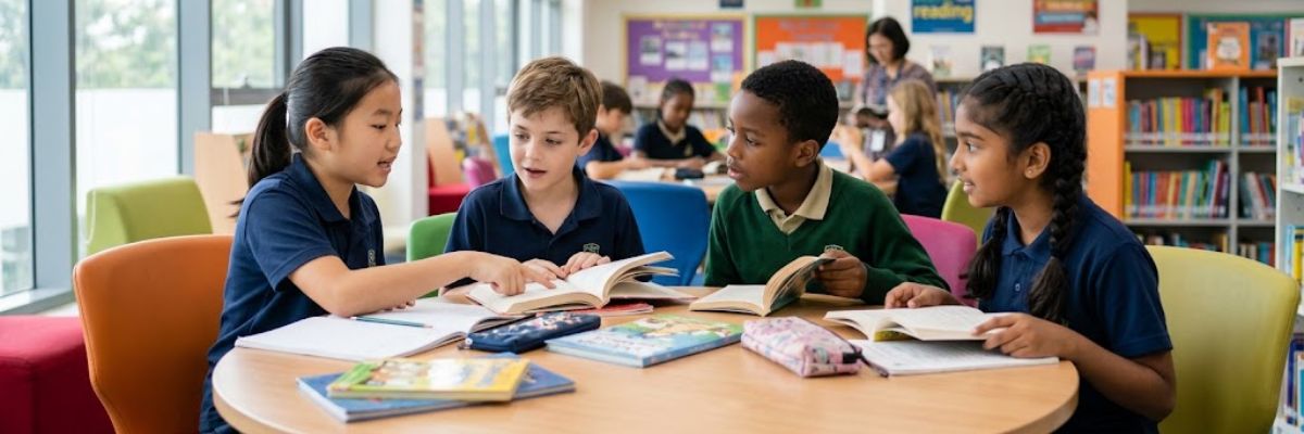 インター校での英語を使った学びの様子